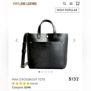 Portland Leather Goods - Mini Crossbody Tote